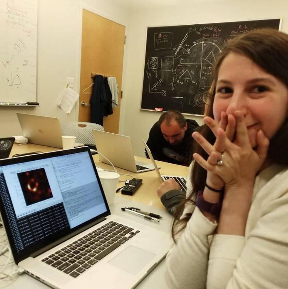Katie Bowman finally looking at the first Black hole picture after leading the research for years